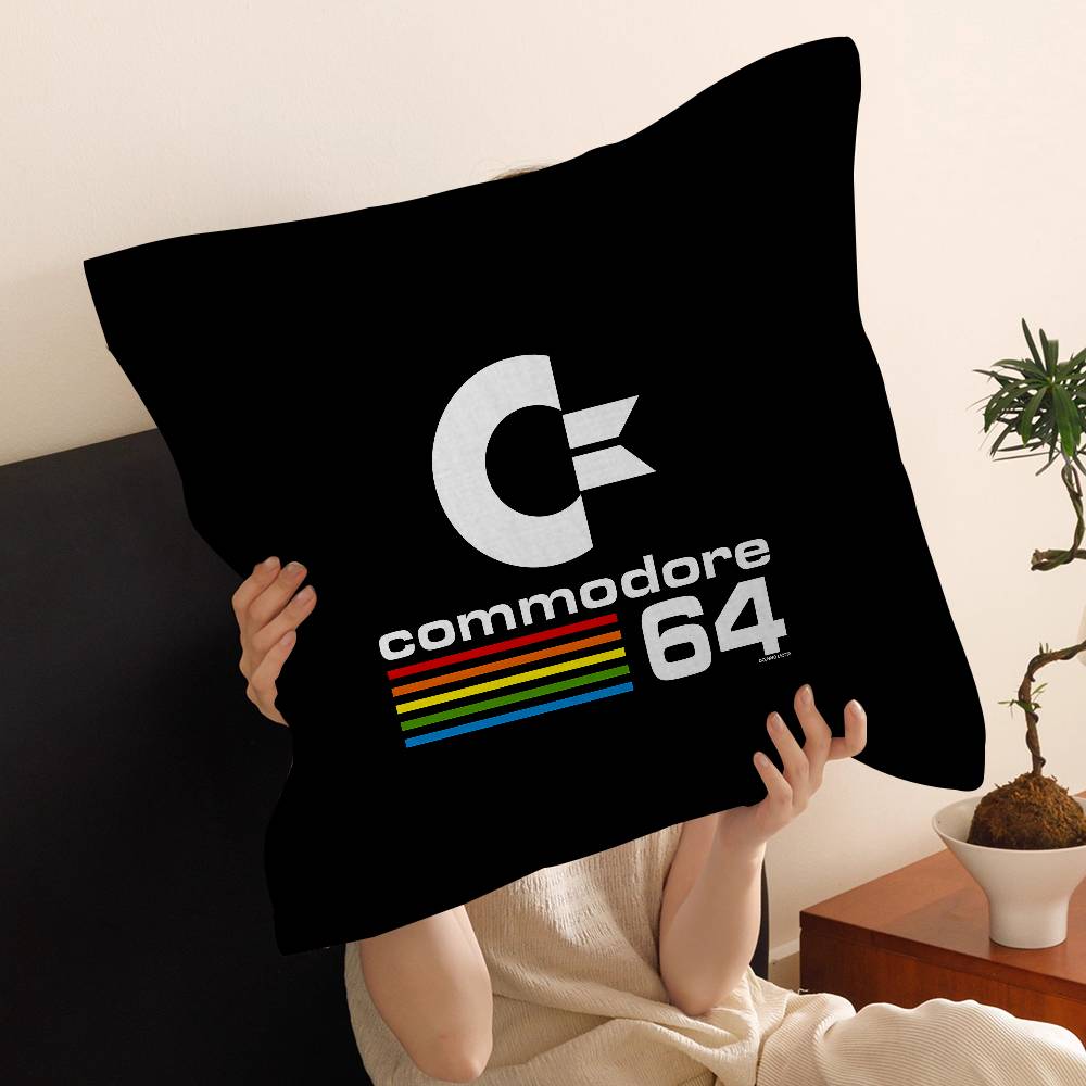 CCommodore Logo Pillow Gift Home Office Decoration Pillow Bedroom Sofa Car Cushion CoverPillow Case