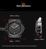 Men's Solar-Powered Waterproof Sports Watch with Luminous Hands and Long Battery Life