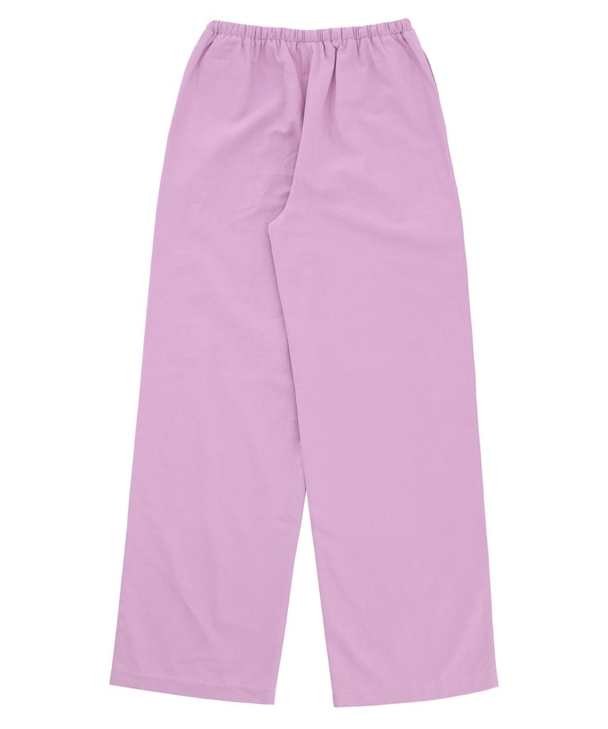 DELICCENT Cotton Elastic Waist Pants [Violet]