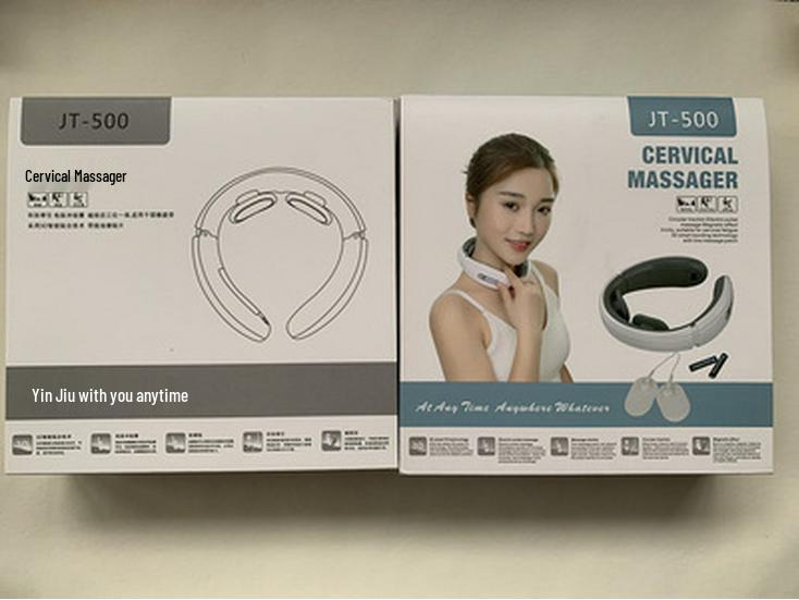 

Умный многофункциональный электромагнитный массажер для шейного отдела позвоночника English Packaging Red