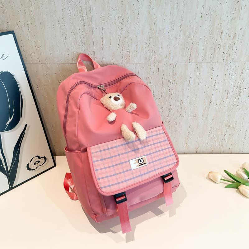 Junior high school students simple and beautiful backpack Japanese ins schoolbag girls lightweight college style girl backpack