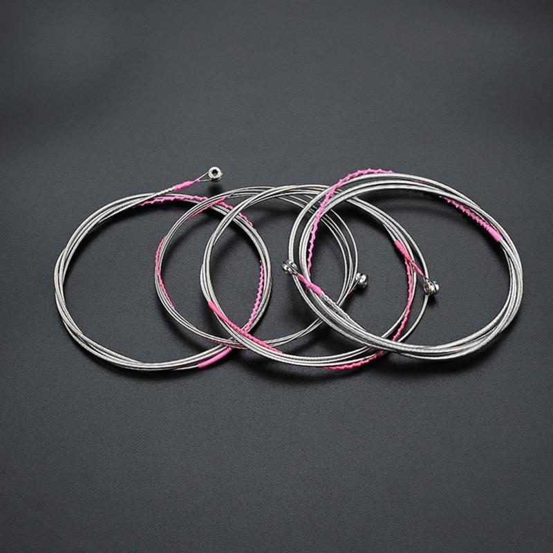 4-string Acoustic Guitar Strings Replacement Stainless Steel Bass String Durable