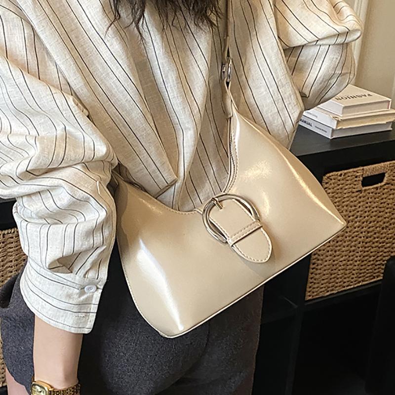 Women's Underarm Bag 2026 New High-End Sensation Niche Design PU Handbag Single Shoulder Handbag Casual Women's Handbag