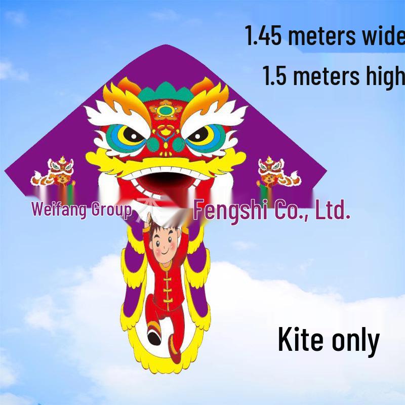 Weifang Pterodactyl Cartoon Kite for Kids - Easy to Fly in Light Breeze, Free Shipping