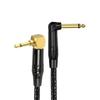 3.5mm To 6.35mm 90 Degree Right Angle Mono Cable For Electric Guitar Bass 6.35mm Long Elbow Wire for Guitar