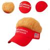 Men Hat with Hair Wig Cap Stylish Sun Decorative Visor Baseball for Outdoor