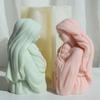 Mommy Holding Child Silicone Moulds Mom Holding Baby Candle Molds Epoxy Resin Molds Plasters Molds for Candle Making