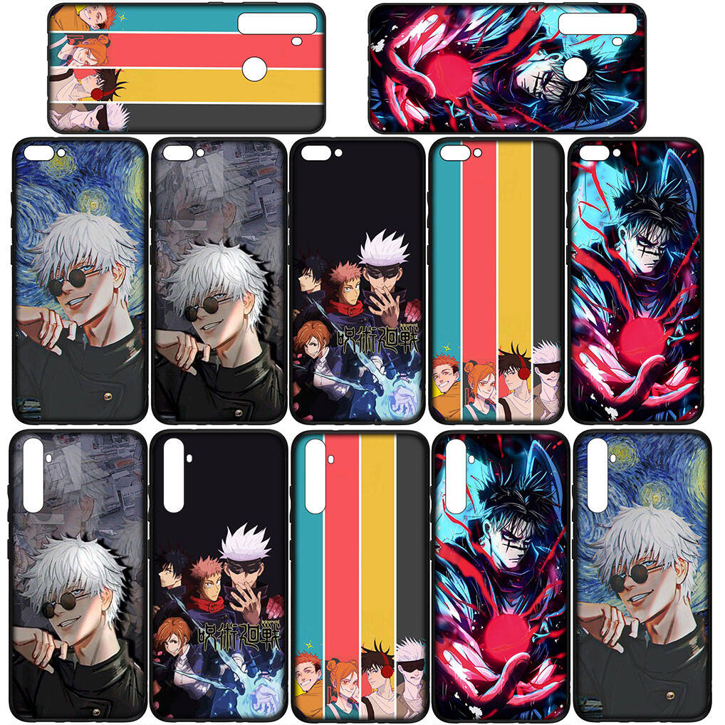 Pour iPhone 17 16 15 Xiaomi Poco F7 F8 X7 C85 C75 C71 M8 Redmi Note 14 13 12 11 Pro Max 14C 13C 15C A3 A4 Coque de téléphone Jujutsu Gojo Satoru Kaisen Anime