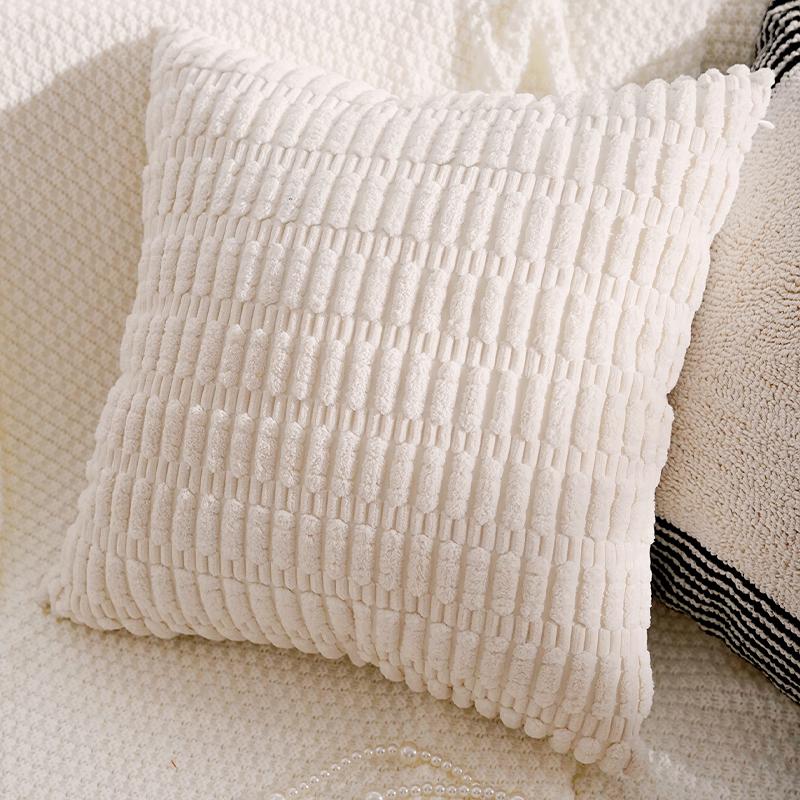 Retro Sofa Throw Blanket Luxurious and Sophisticated Brown Throw Pillow Simple Living Room Throw Pillow Bedding Cushion Plush A single pillowcase