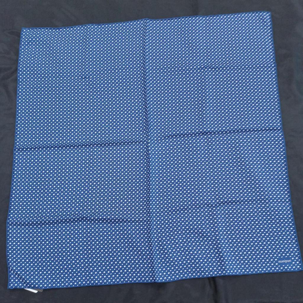 Used MANIPRI Polka dot, blue scarf