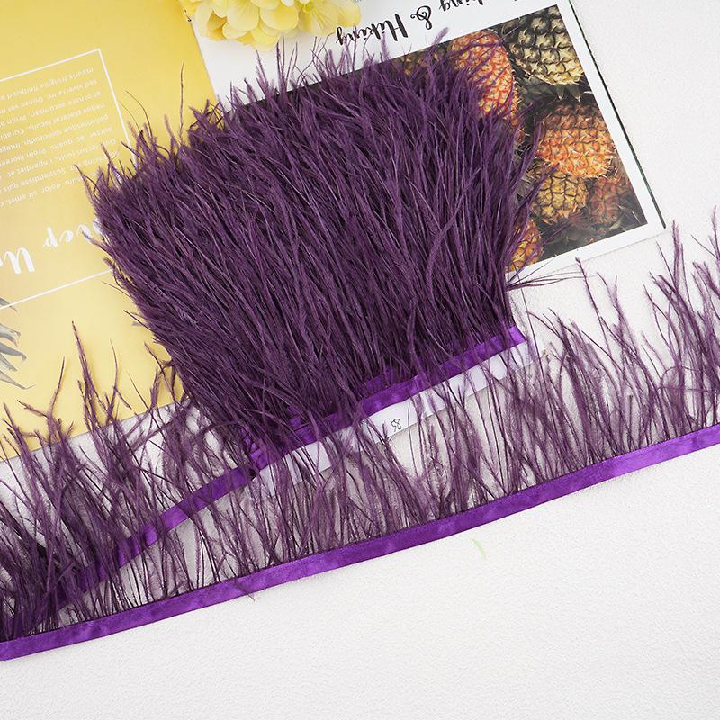 1M 10-13Cm Ostrich Feather Fringed Jewelry Handicrafts Clothing Decorative Accessories