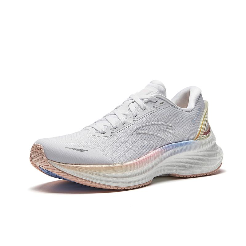 Anta Comfortable Fashion Slip-Resistant Durable Low-Top Casual Running Shoes Women Sneaker Pure-White 922515507-1