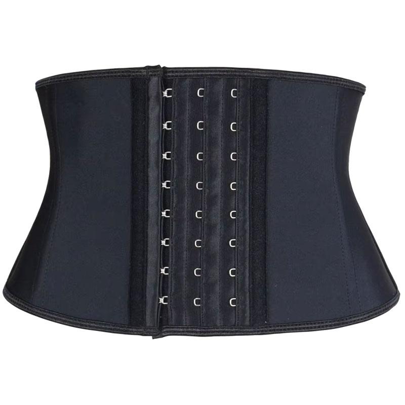 New Short Torso Waist Trainer 7 Inch Latex Body Shape Wear Tummy Control Women Underbust Corset Shaper Xxs чёрный