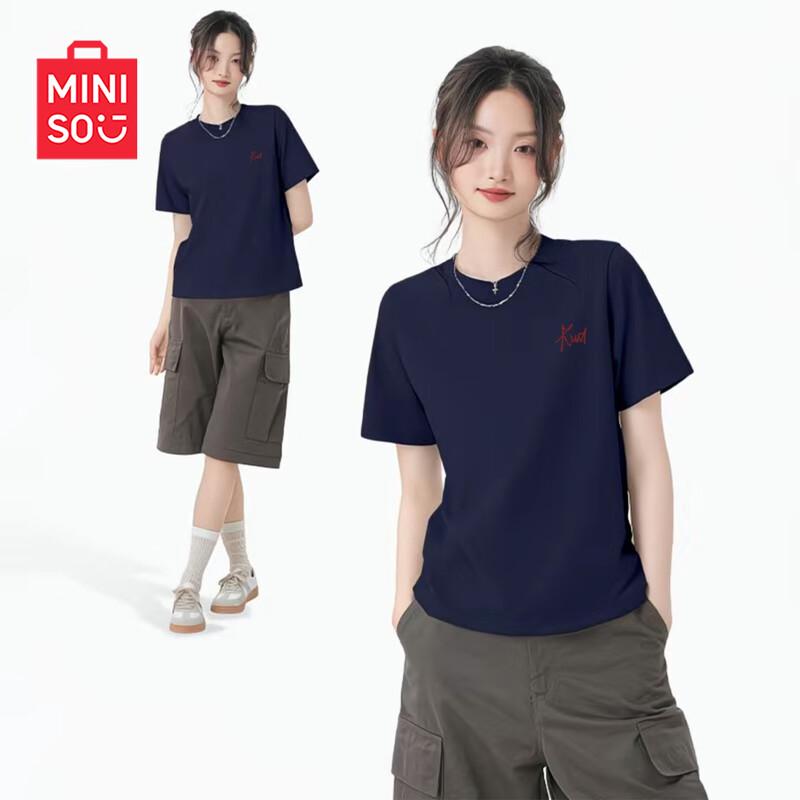 MINISO Women's Regular Fit Short Sleeve T-Shirt