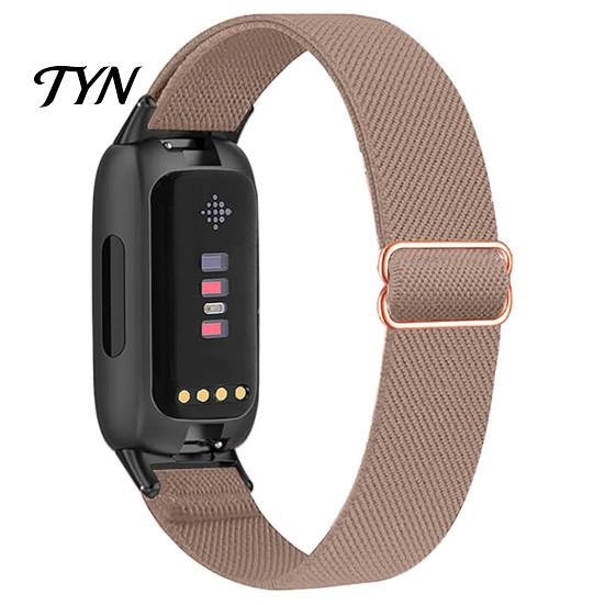 Cinturino per Orologio in Nylon Intrecciato, Elastico per Fitbit Inspire 3, Regolabile, Colorato, Traspirante, Sportivo, di Ricambio per Uomo Donna, Delicato sulla Pelle