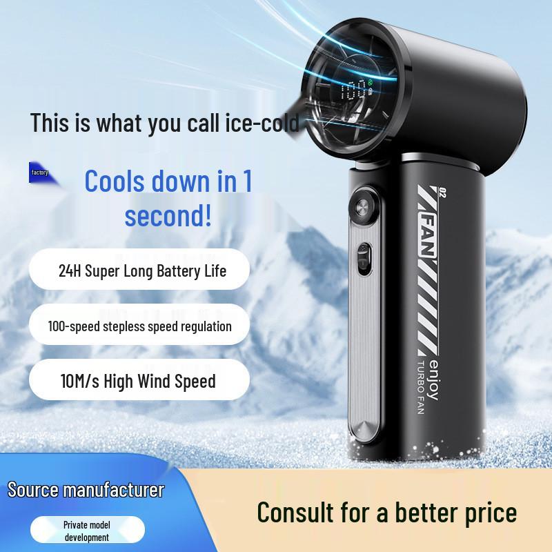 2025 High-Speed Portable Rechargeable USB Handheld Fan - Mini Outdoor Cooling Electric Fan