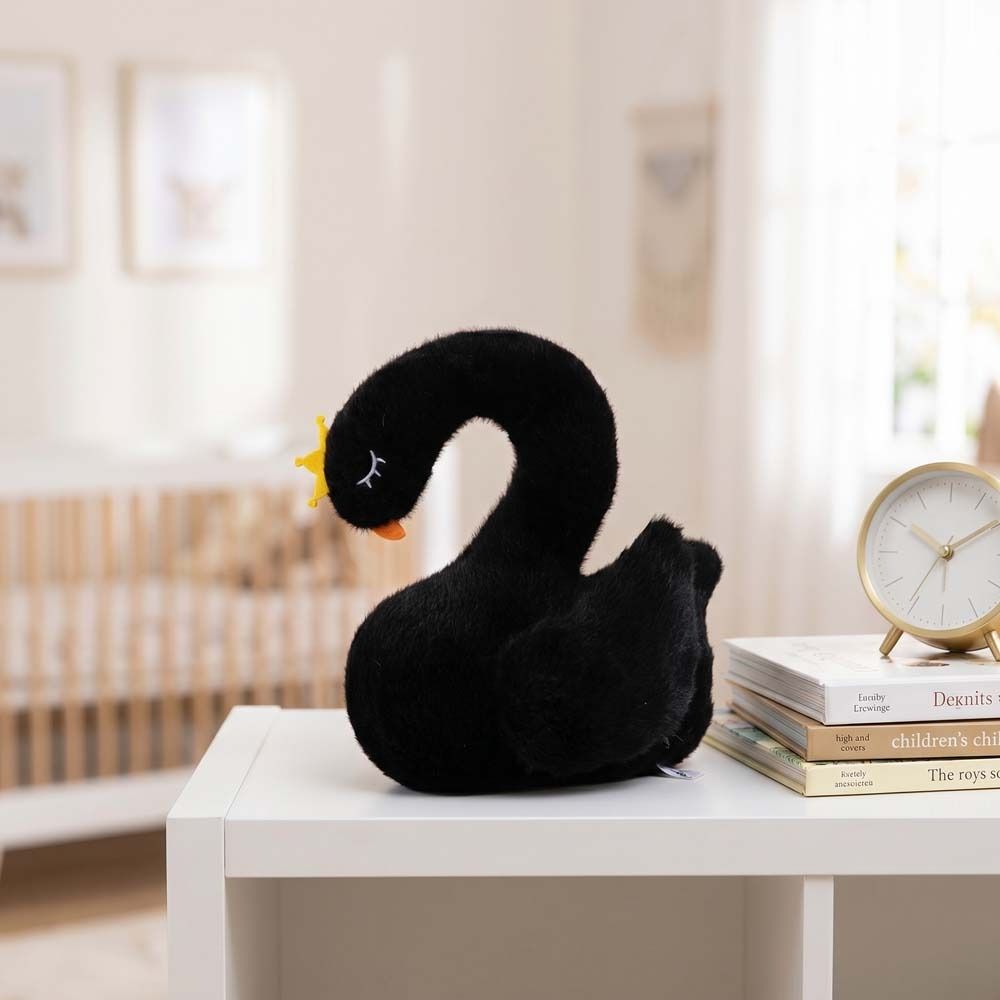 Realistice White Goose Plush Toys Soft Material Desktop Companion Desktop Decoration