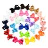 Bow Children'S Hairpin Polyester Threaded Webbing Warped Pointed Mouth Clip Hair Accessories Headgear 645