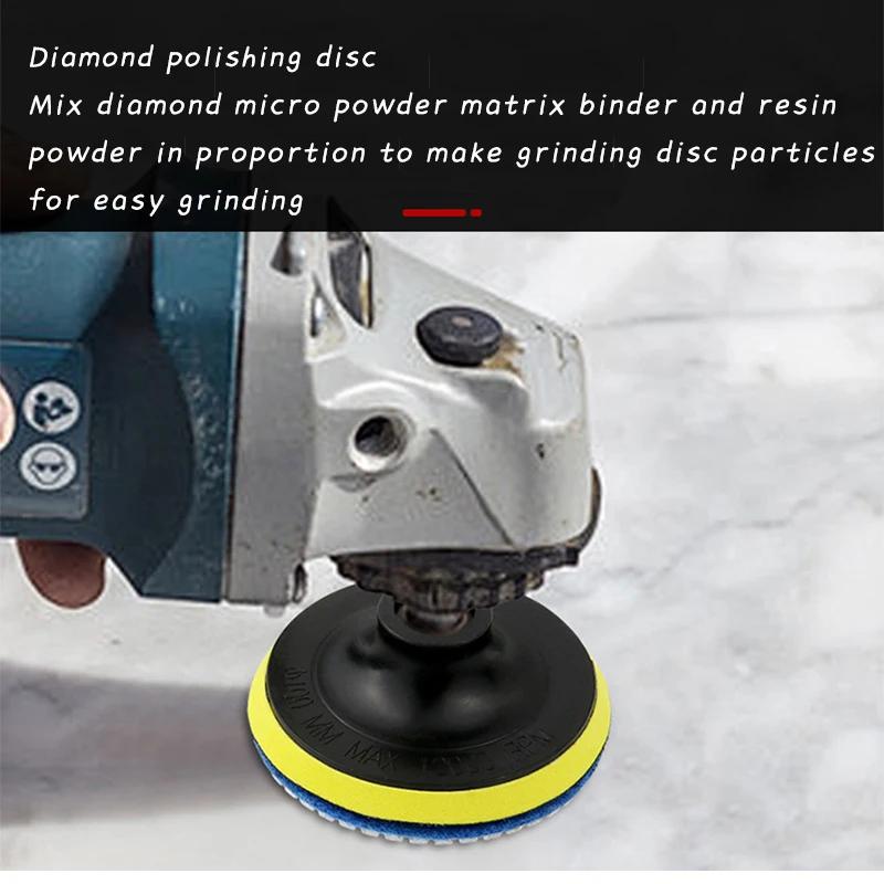 10Pcs 4inch Marble Water Stone Diamond Soft Jade Polishing Pad Flip Over Pad 50-3000 Grit Sandpaper for Grinding Disc Power Tool