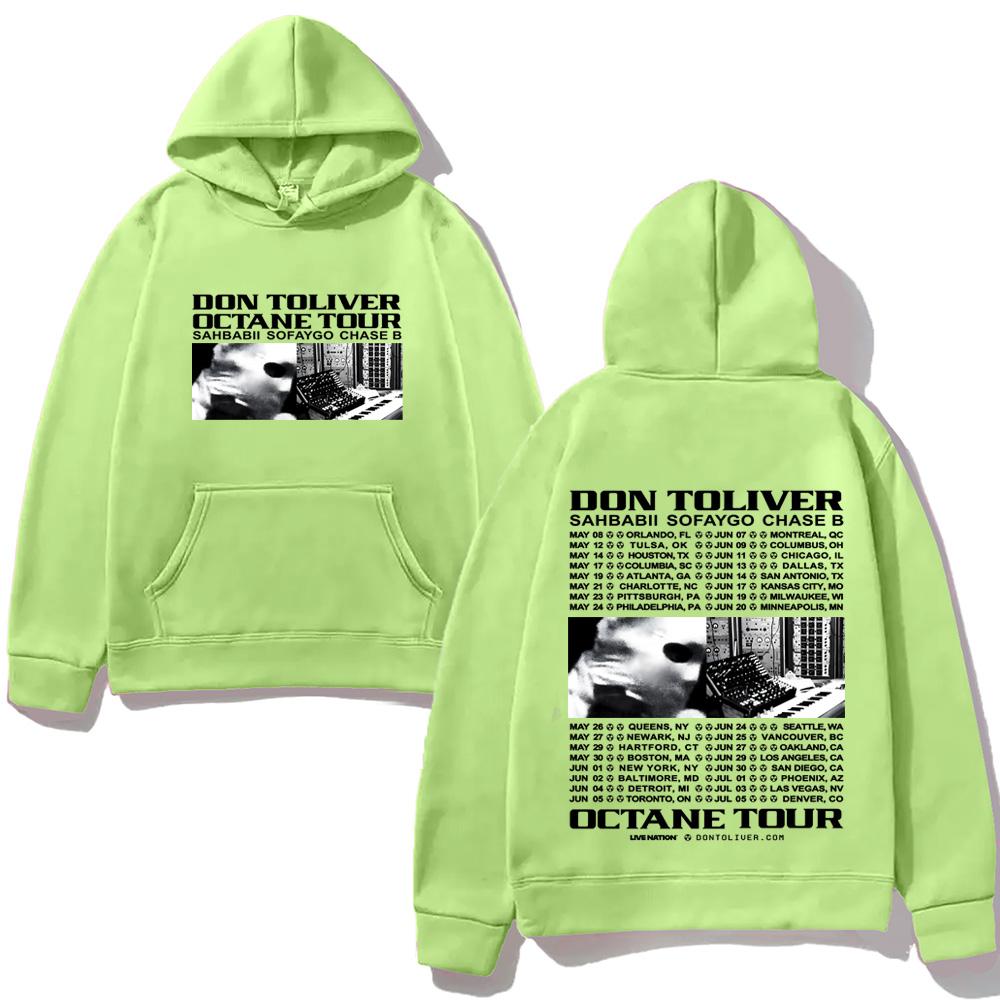 Rapper DON TOLIVER Hoodie OCTANE TOUR 2026 Hip Hop Graphic Printing Hoody Classic Soft Punk Hooded Pullovers Fleece
