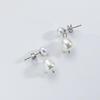 ANDYWEN 925 Sterling Silver Gold 5.8mm 8mm Pearl Drop Stud Earring Women Luxury  Pearl Women Winter 2023 New Jewelry