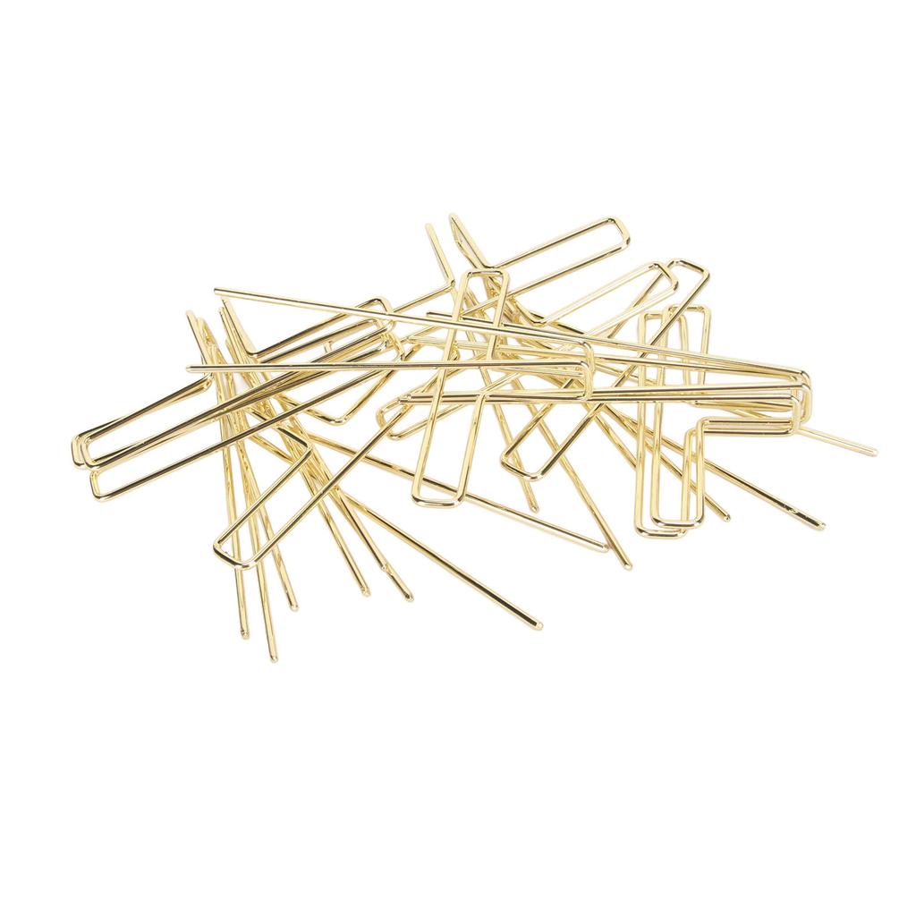 10 Pieces Paper Clip Metal Journaling Paper Clamps Office Paperclips for Paper Document Note Sorting and Organizing 88mm