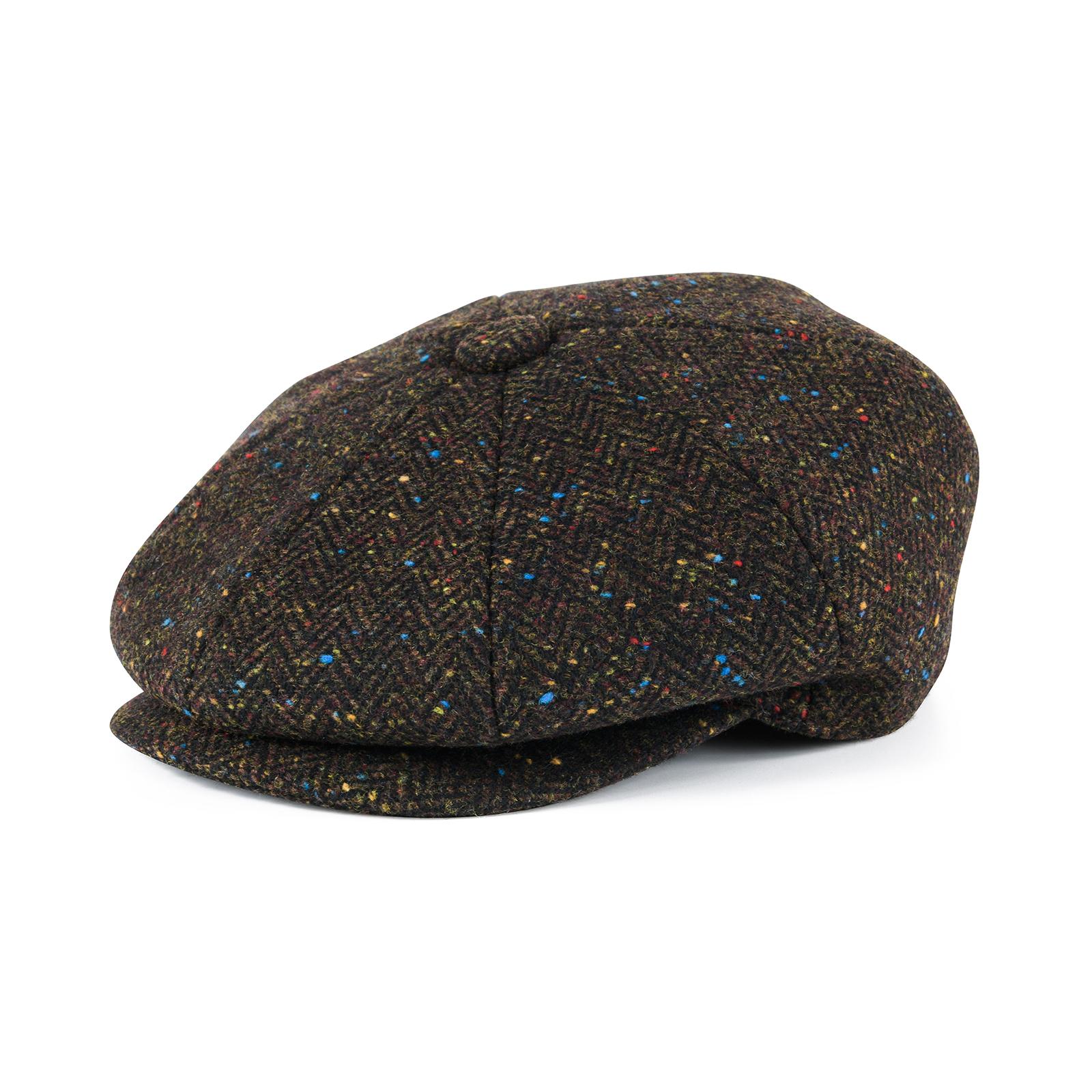 

FEINION Men s Wool Blend Newsboy Cap 8 Panel Ivy Tweed Cabbie Flat Hat Irish Cabbie Baker Boy Cap 57