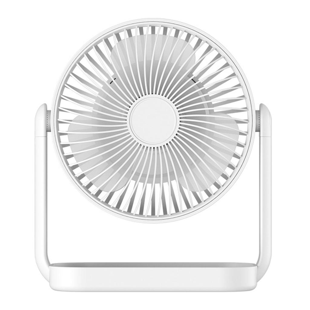 Small Desk Fan 3 Blades Multifunctional Quiet Rechargeable   Fan for Home Camping