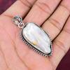 Pingente Biwa Pearl 925 de prata esterlina sólida, joias com pingente de pedras preciosas feitas à mão, presentes para esposa, pingente novo