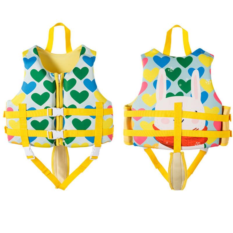Childrens Floatation Vest With Adjustable Buoyancy For Swimming And Safety