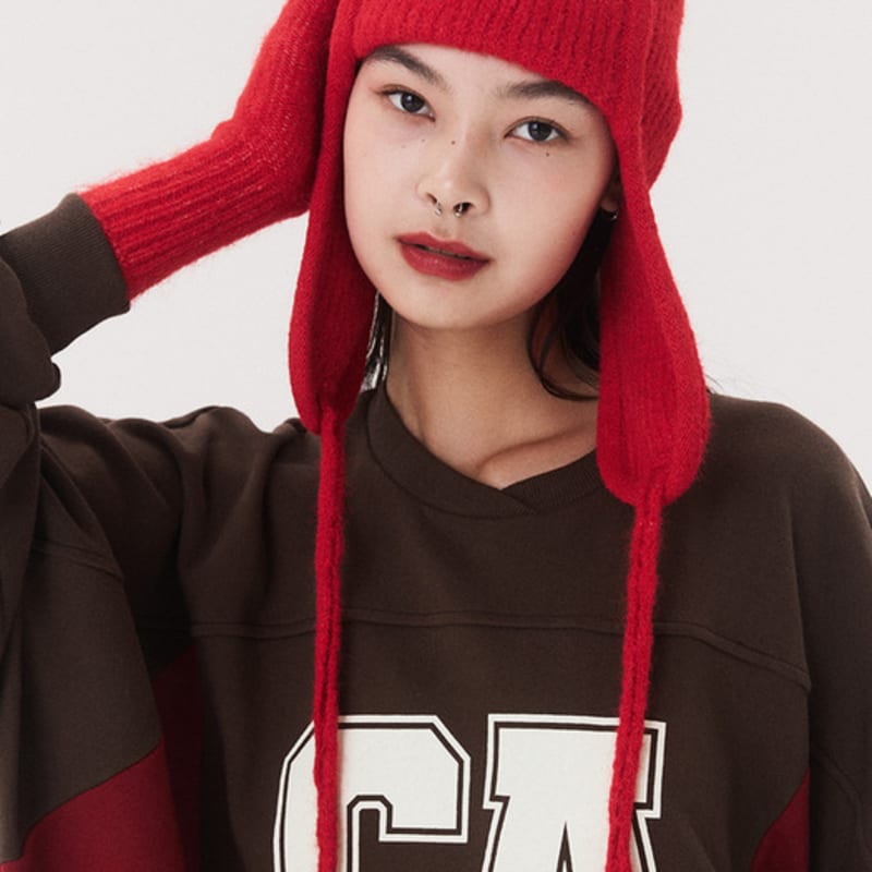 

QUAFE PUPPY EARMUFF BEANIE_red FREE