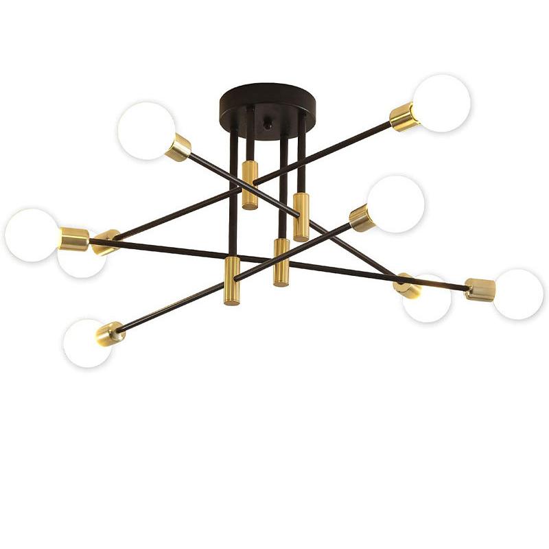 Modern Ceiling Lamp E27 Decor Home Lighting Fixture Retro Industrial Chandelier Wrought Iron Decoration Pendant Light Ceiling