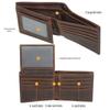 Top Grain Genuine Leather RFID Anti-Scanning Wallet with Multiple Card Slots