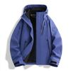 Autumn and winter new autumn and winter outdoor thickened windproof waterproof high quality jacket men and women warm three-in-one group buying