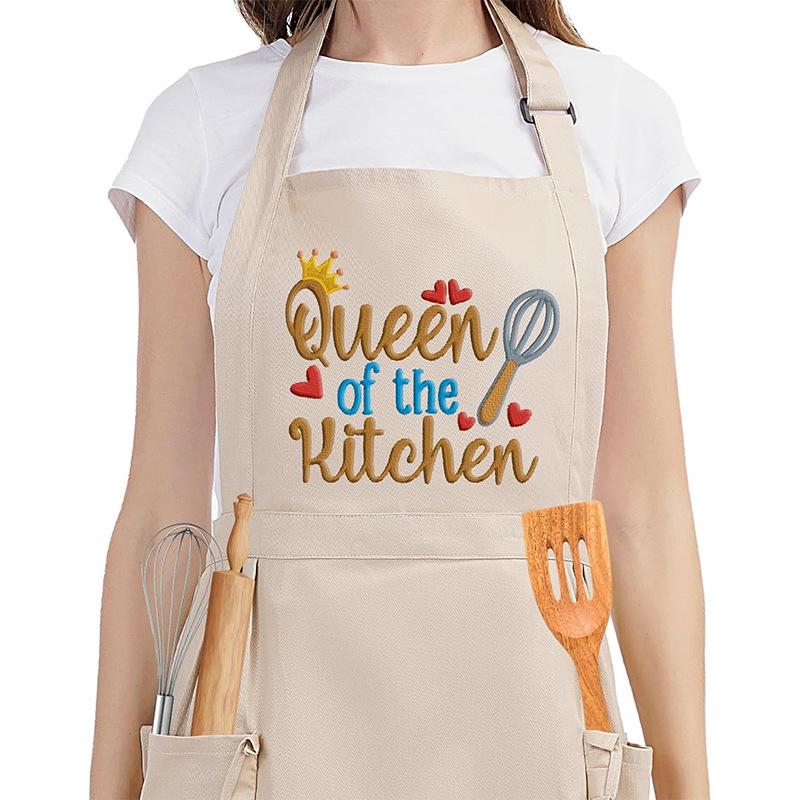 

Apron Ruffle Edge Cute High Value Fashion Printed Letter Home Kitchen Apron polyester