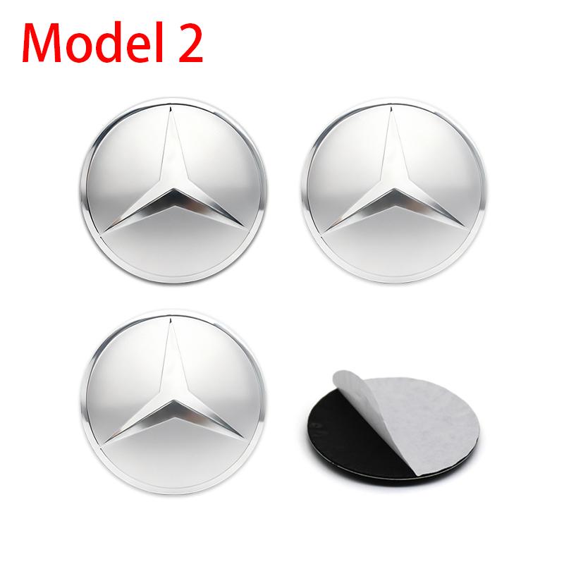 BNXP8 4Pc For Mercedes Benz C180 C200 C260 W124 W126 W140 W168 W176 56mm 60mm 65mm Car Wheel Hub Cap Center Sticker Emblem Badge Decal