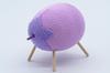 Pastel Obon Decorations: Cow and Horse, Cow (eggplant) and Horse (cucumber), Ground Cherry, and Stand Included. Spirit Horse Design. Rayon Crepe and