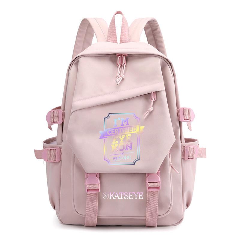Kids Unisex KATSEYE Printed Backpack Student School Waterproof Casual Outdoor Travel Bag