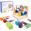 Kinder Spiegelbild Logisches Denken Puzzle Spiel Montessori Bildung Wissenschaft Physik Spa Fantasie Bausteine Holzspielzeug Geschenk