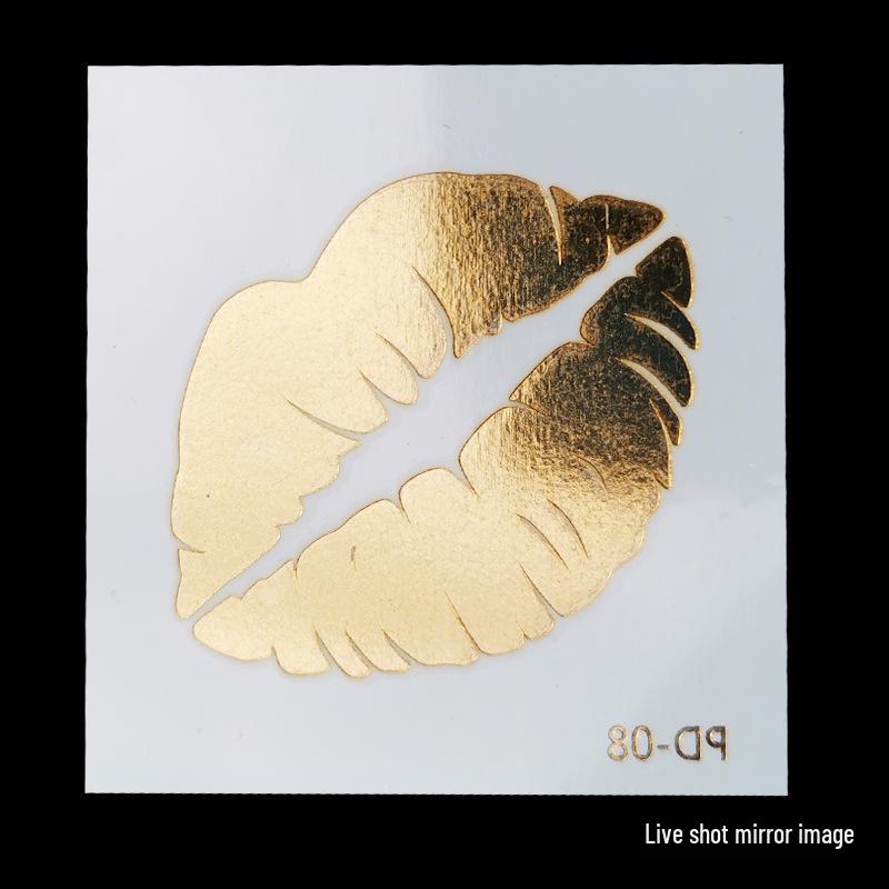 Team Bride Bachelorette Party Gold Foil Tattoo Stickers for Face or Body