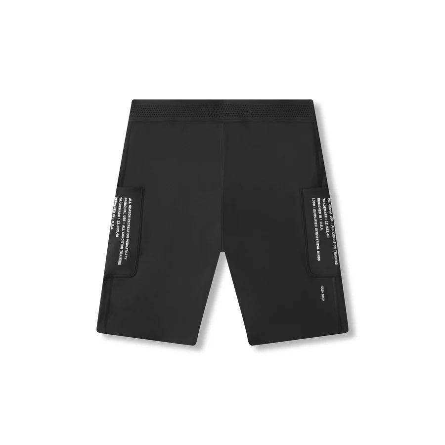 Men's Outdoor Quick-Dry Elastic Training Shorts with Reflective Details