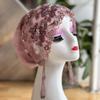 Heavy Industry Double-Layer Embroidery Turban Thin Fashion Scarf Tassel Lace Hat Handmade