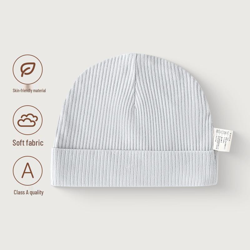 Pure Cotton Baby Hat for All Seasons - Newborn Infant Protective Cap