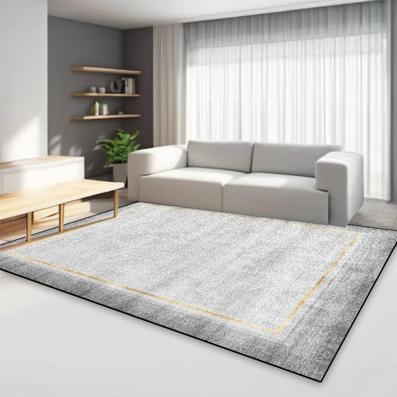 Light Gray Retro Style Carpet Living Room Minimalism Home Decoration Large Area Rugs Cloakroom Lounge Non-slip Entrance Door Mat