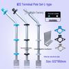 Pulse Electric Fence Kit with Grid Support and Aluminum Alloy Terminal Posts (10 Sets)