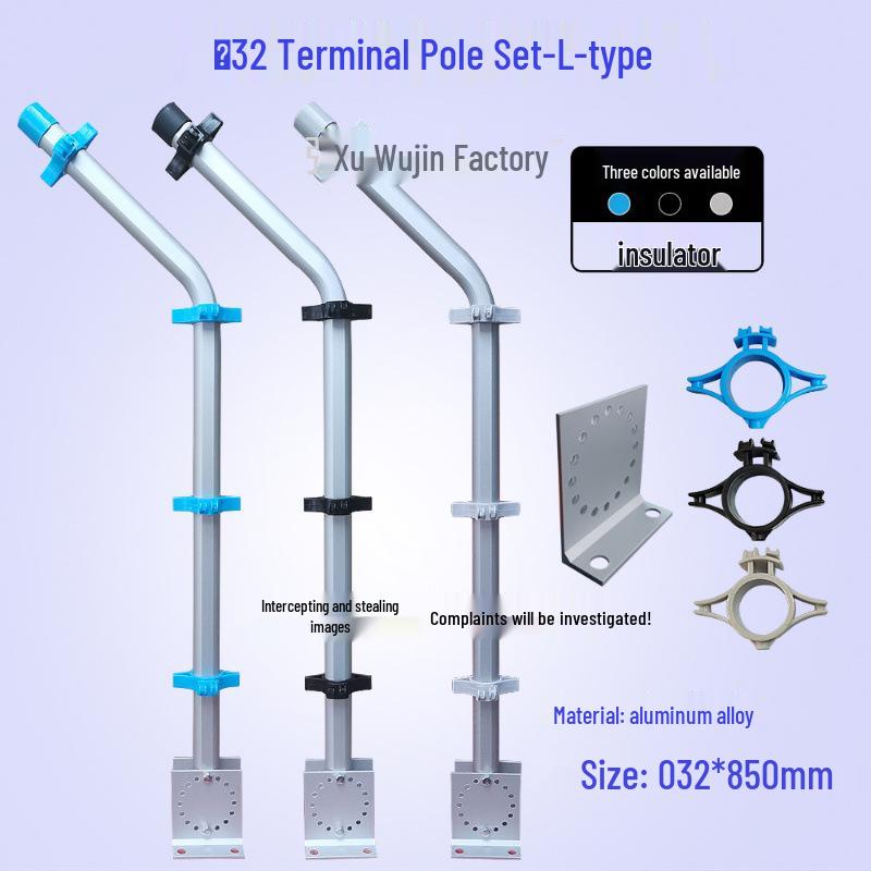 Pulse Electric Fence Kit with Grid Support and Aluminum Alloy Terminal Posts (10 Sets)