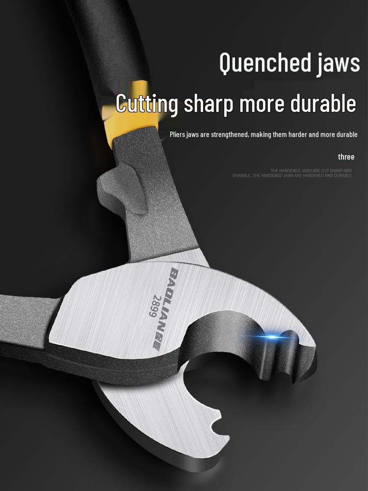 Crescent Mehrzweck-Elektrikerzange: Kabelabschneider, Drahtabisolierer, Schere und Verdreher.