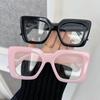 Transparent Glasses Retro Clear Lens Frame Glasses Trendy Cat Eye Frame Eyeglass Women Men Minimalist Oculos