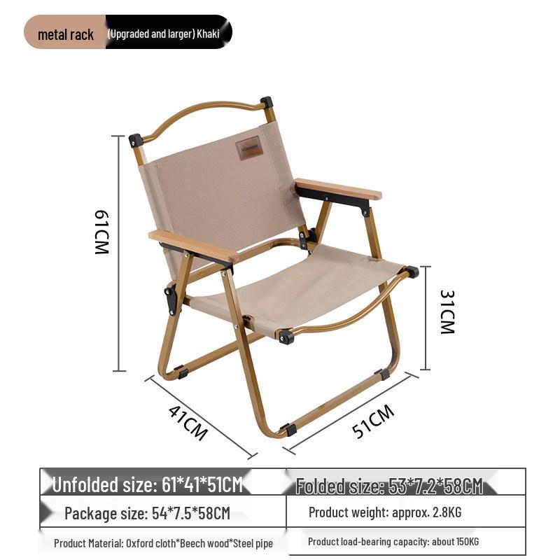 Kermit Outdoor Folding Chair: Camping, Fishing, and Beach Stool