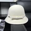 Celebrity Style% Wool Bucket Hat Women's French Retro Autumn and Winter Bowler Hat Basin Hat Elegant White Hat Tide